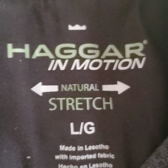 Haggar L Dark Gray 1/4 Zip Knit Fleece Pullover - Picture 2 of 6